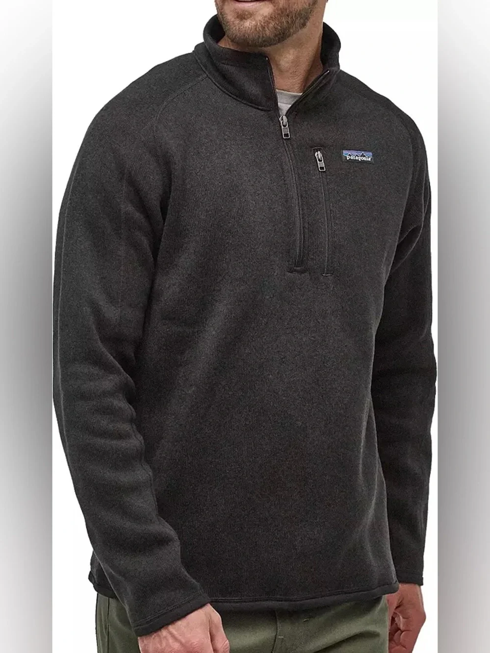 Patagonia Men's Better Sweater 1/4 Zip Pullover Size Small Black